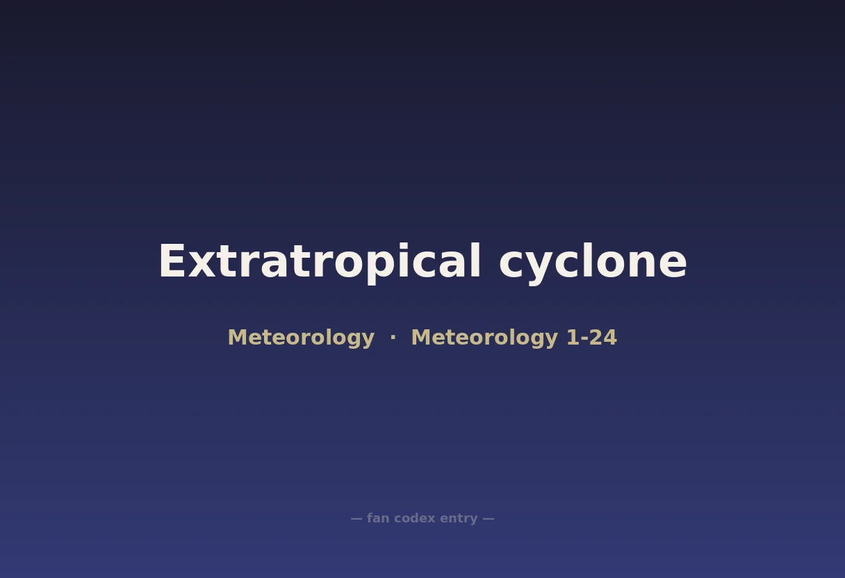 Extratropical cyclone