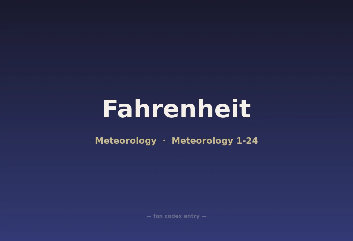 Fahrenheit