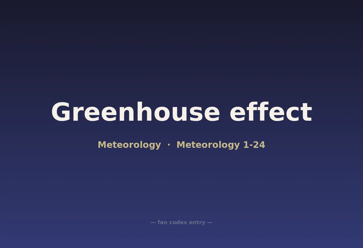 Greenhouse effect