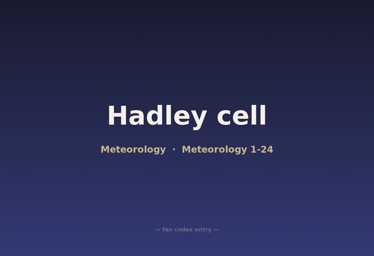 Hadley cell