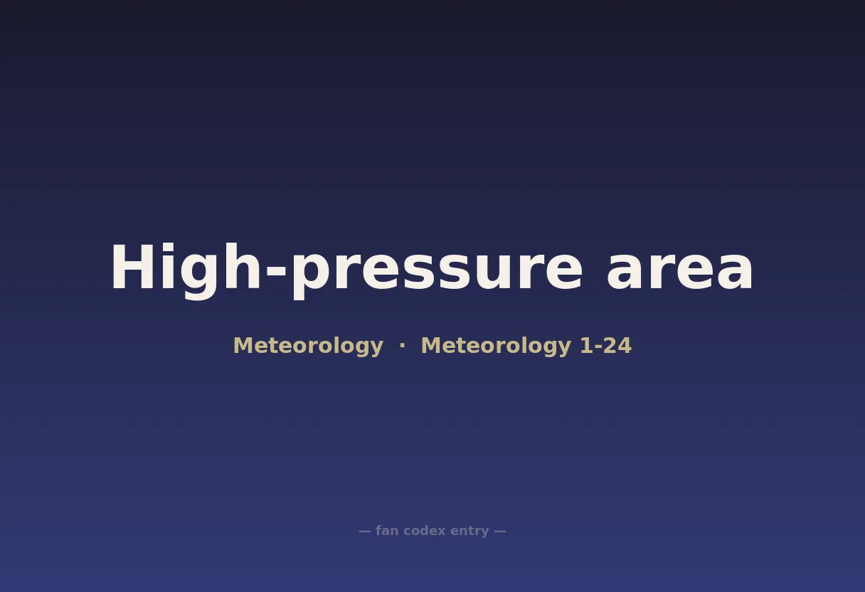 High-pressure area