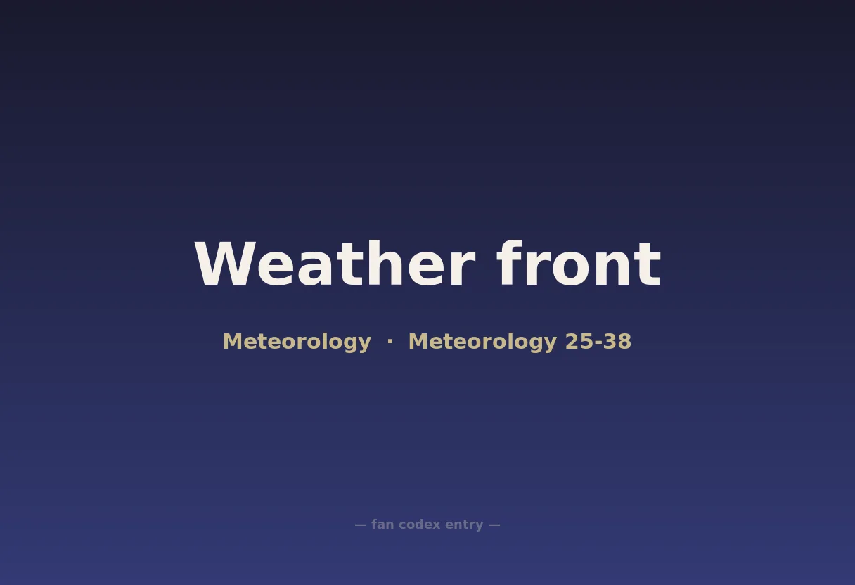 Weather front